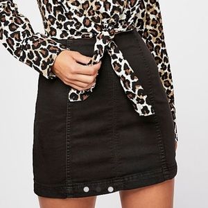 NWT FP modern femme denim mini skirt